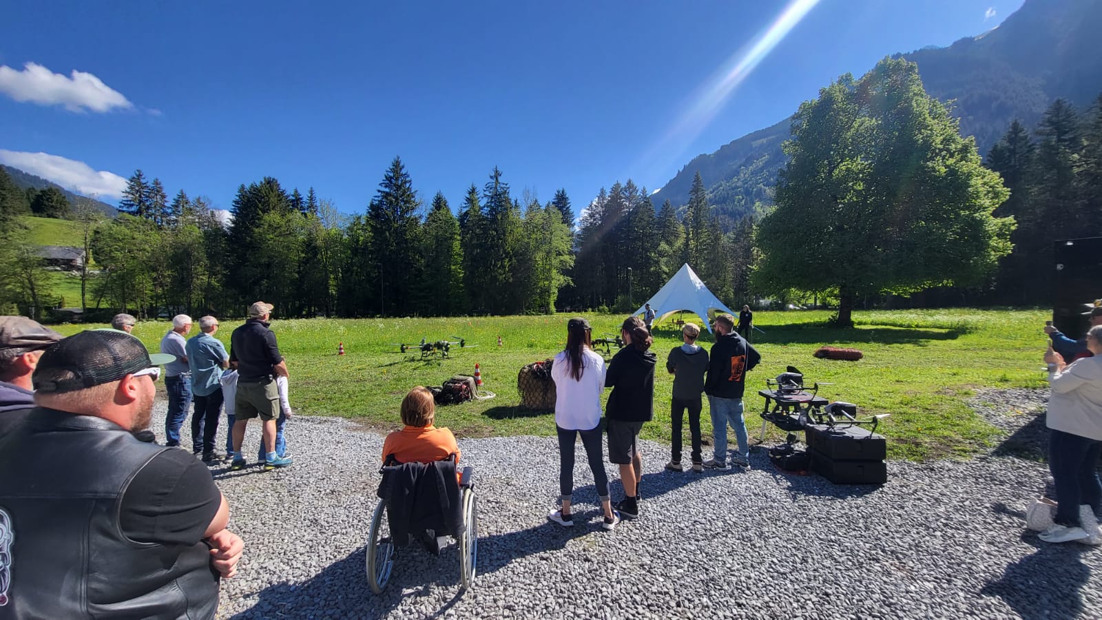 Démonstration de drone